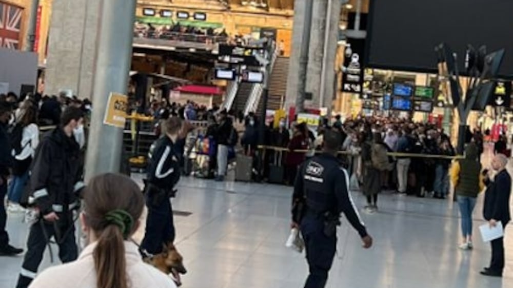 Long queues form at Eurostar Paris terminal on Easter Monday