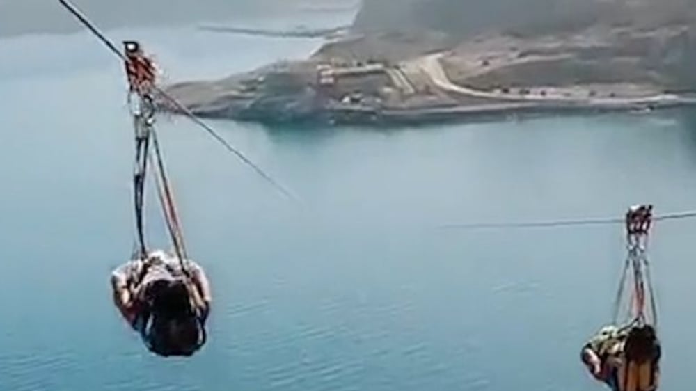Huge new zip line opens in Oman