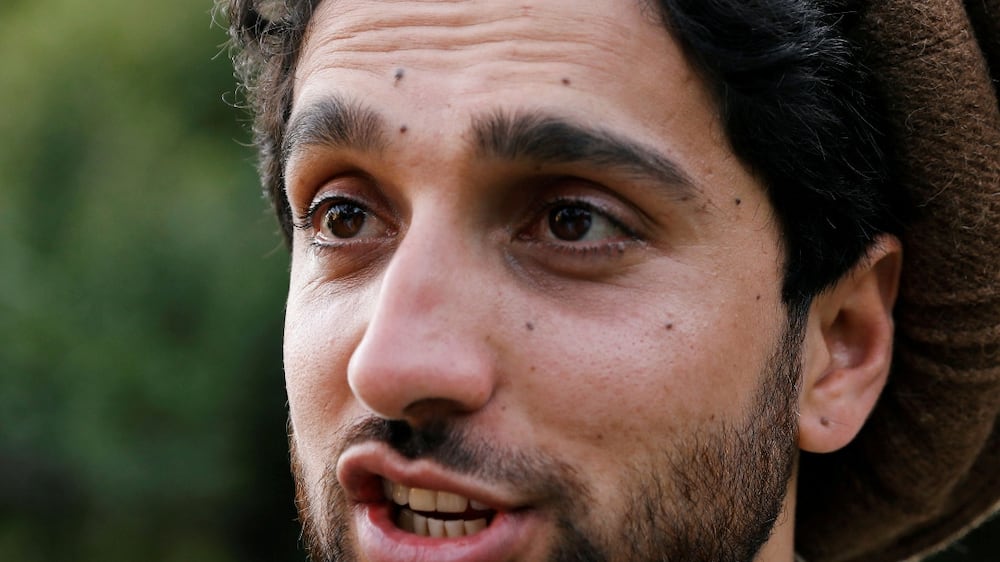 FILE PHOTO: Ahmad Massoud, son of the slain hero of the anti-Soviet resistance, Ahmad Shah Massoud, speaks during an interview at his house in Bazarak, Panjshir province Afghanistan September 5, 2019.  Picture taken September 5, 2019. REUTERS / Mohammad Ismail / File Photo