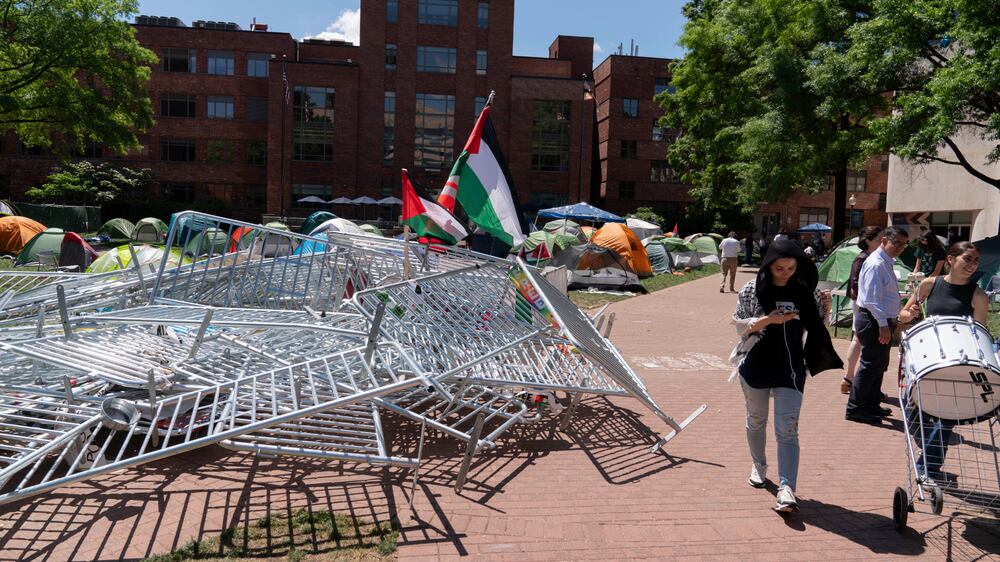 Determination high at George Washington University protest camp