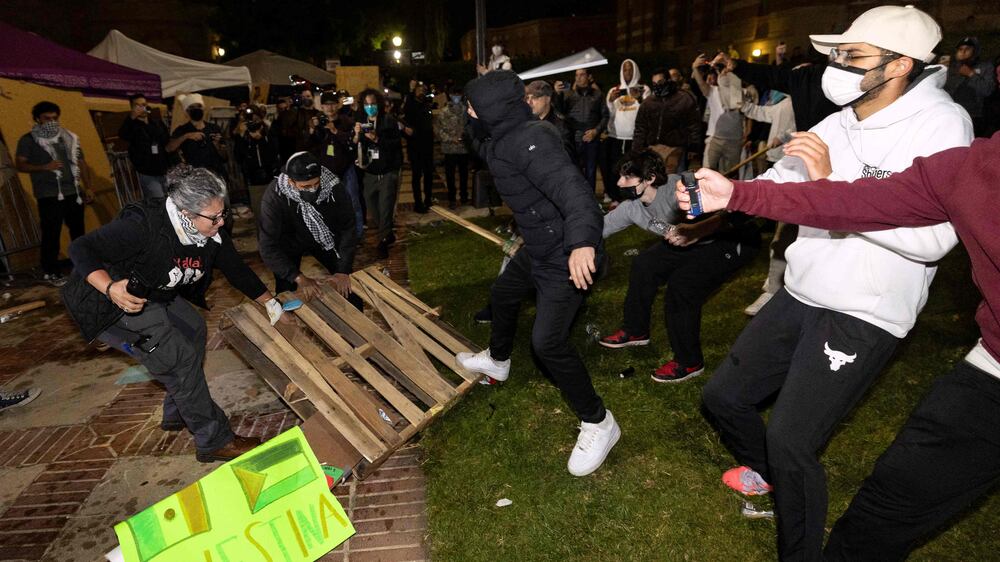 Violence erupts on UCLA campus between pro-Palestine protesters and counter-demonstrators