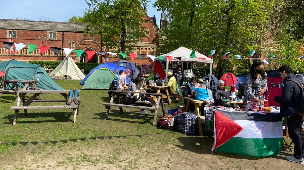 The National reports from University of Leeds Gaza protest camp