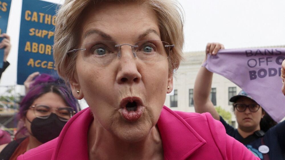 Elizabeth Warren says Republicans have been 'plotting' to overturn Roe v Wade ruling 'for years'