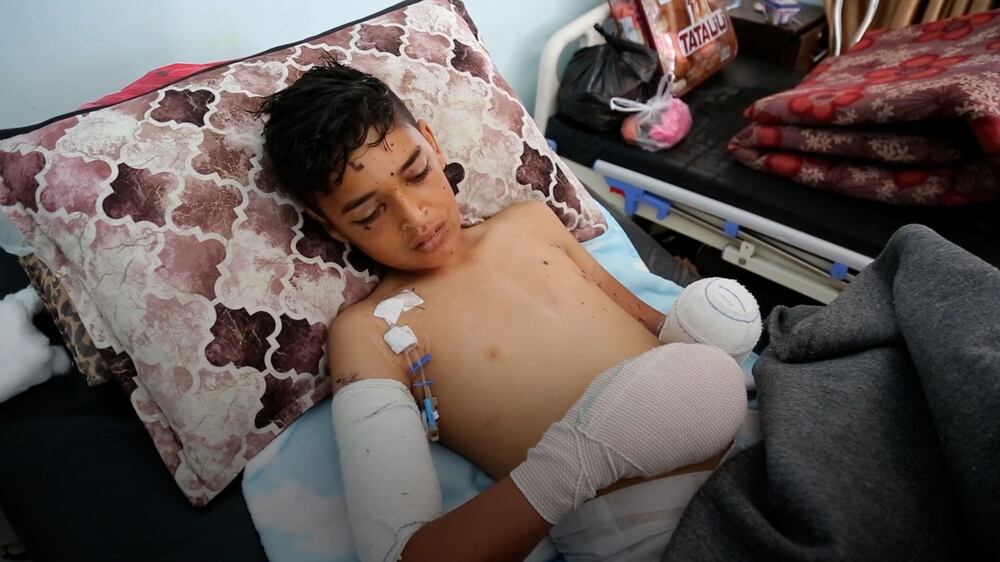 Boy, 14, seriously wounded by Israeli explosives hidden in a bottle