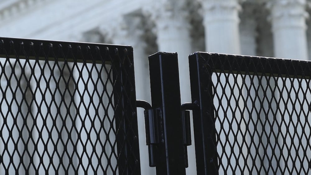 New fence outside US Supreme Court installed overnight