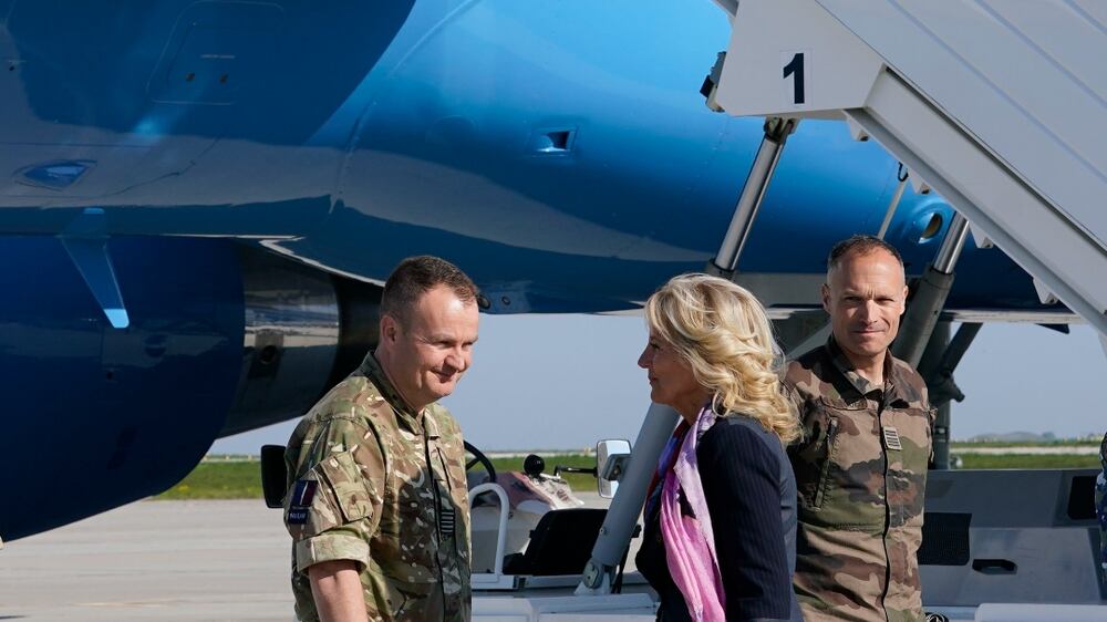 Jill Biden arrives in Romania to meet Ukrainian refugees