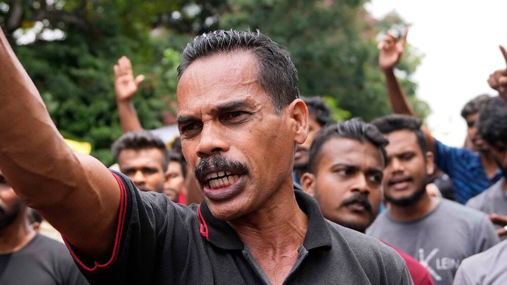 Sri Lankan police fire tear gas and water cannons at protesters