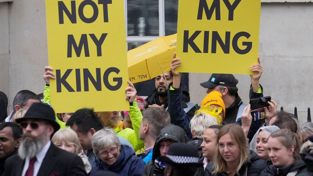 Britain's main anti-monarchist movement protests on coronation day