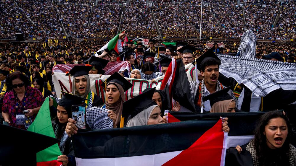 Pro-Palestine protesters disrupt graduation ceremony