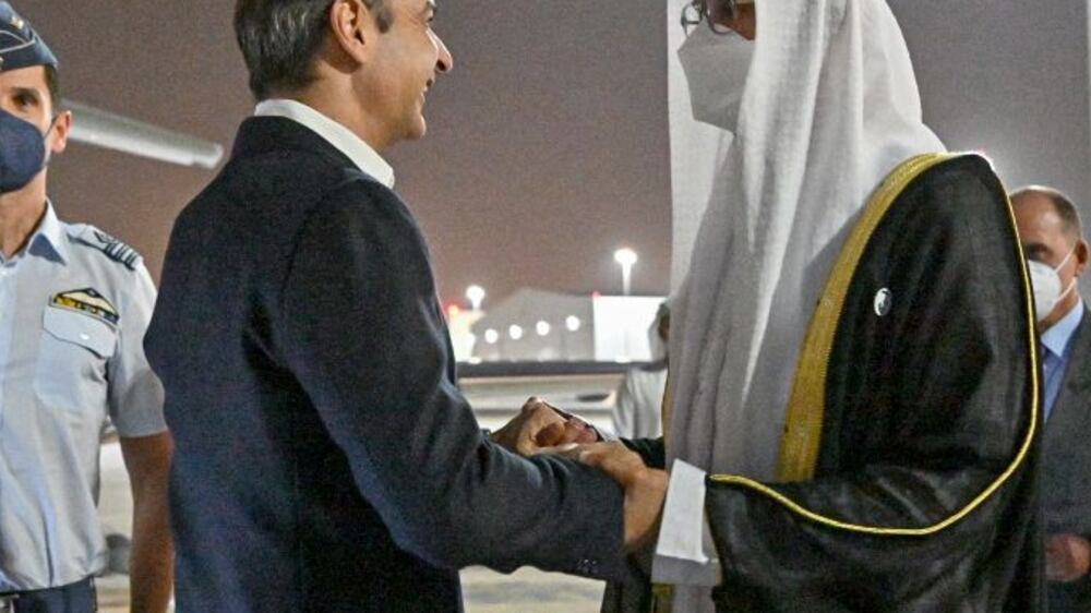 Greek Prime Minister arrives on official visit to UAE