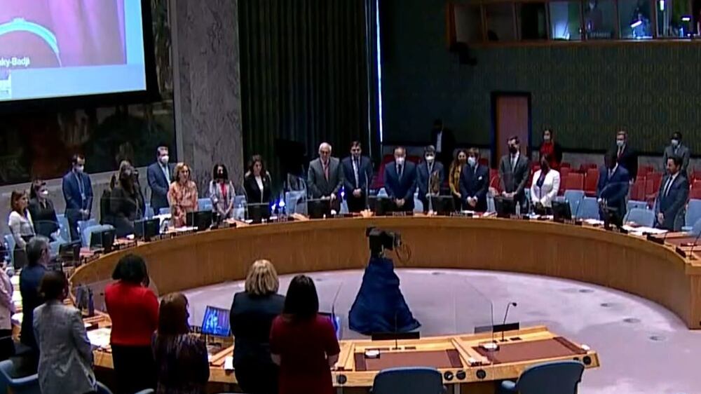 The UN Security Council holds a moment of silence for Sheikh Khalifa
