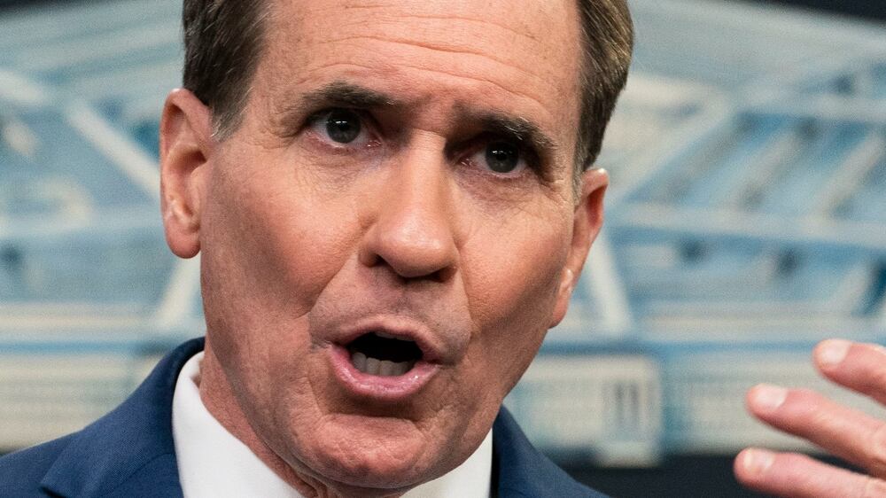 Pentagon spokesman John Kirby speaks during a briefing at the Pentagon in Washington, Friday, May 20, 2022.  (AP Photo / Manuel Balce Ceneta)