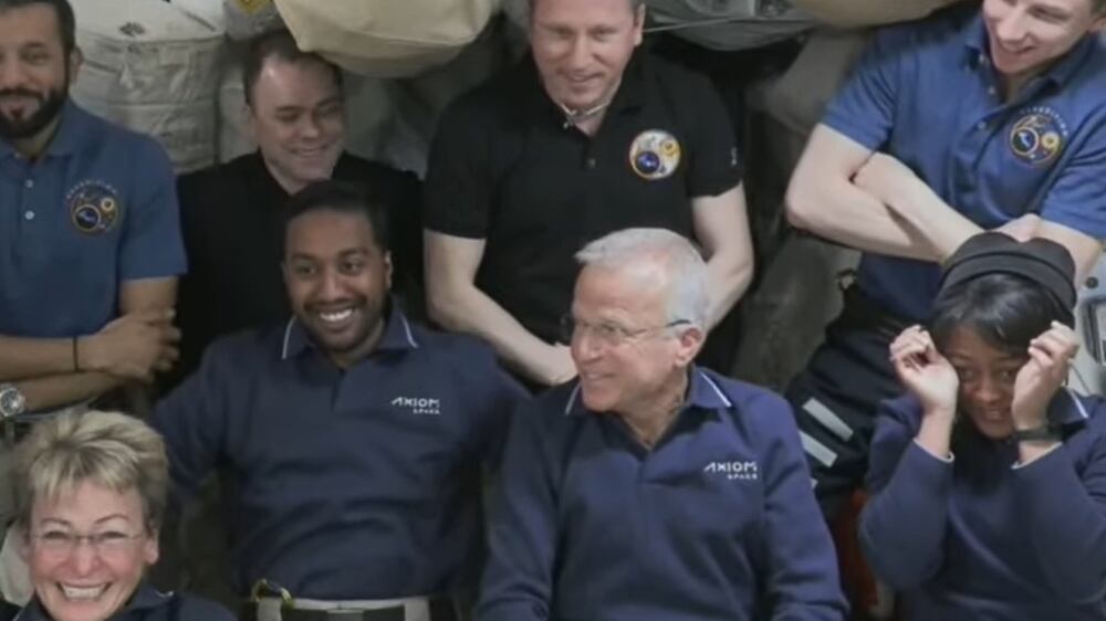 Rayyanah Barnawi bids emotional farewell to crew on space station