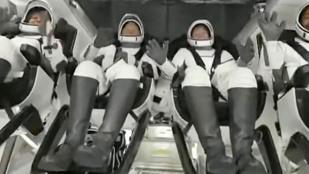 Saudi astronauts return from space station