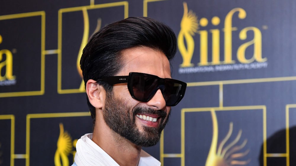 Bollywood actor Shahid Kapoor arrives to attend a press conference ahead of 22nd edition of the International Indian Film Academy (IIFA) Awards in Abu Dhabi on June 2, 2022.  (Photo by Ryan LIM  /  AFP)