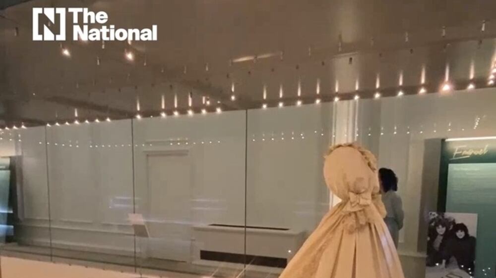 Princess Diana's wedding dress goes on public display in London