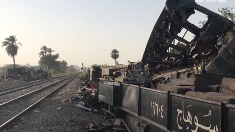 Railway operations resume after deadly train crash in southern Egypt