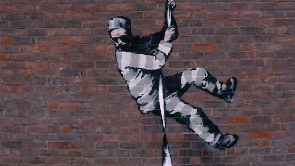 Banksy confirms Reading prison artwork is his in spoof Bob Ross video