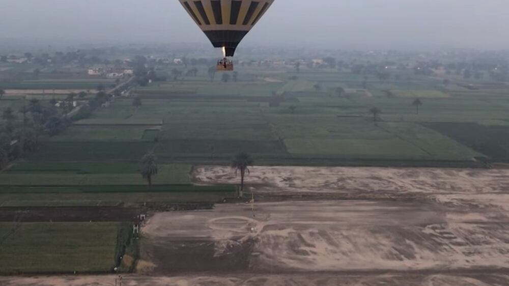 A sunrise hot-air balloon ride over the ancient city of Luxor