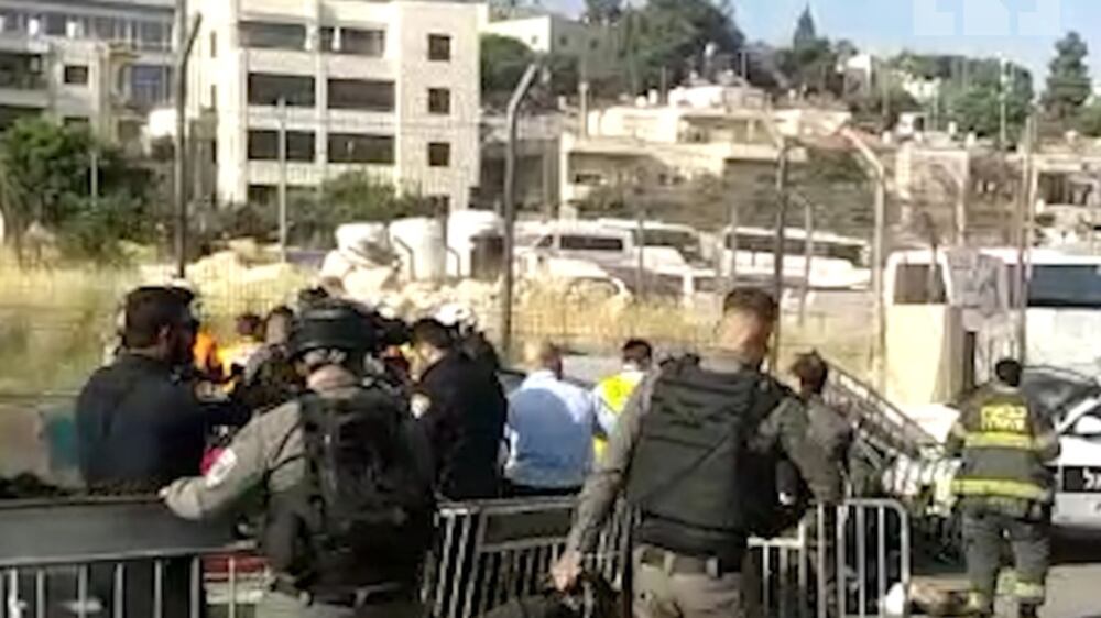 Israeli police officers injured in car-ramming attack at a checkpoint in Sheikh Jarrah