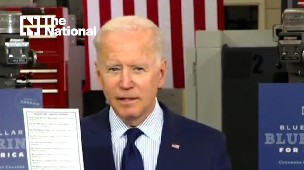 Biden ridicules Republicans taking credit for rescue plan after voting against it
