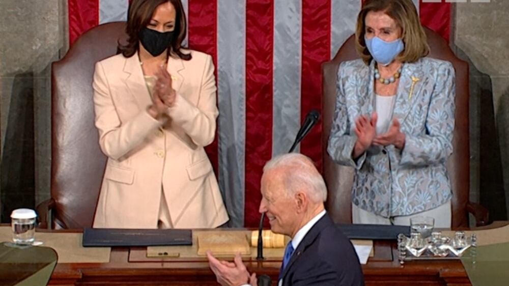 US Vice President Kamala Harris and Speaker Nancy Pelosi make history at joint session of Congress