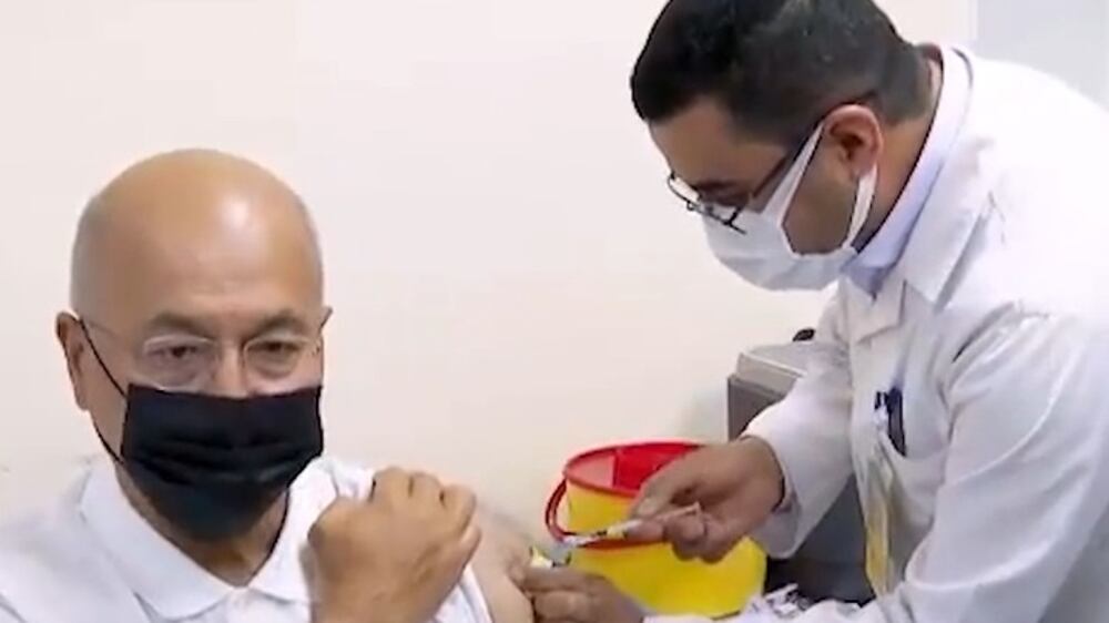 Iraqi President Barham Salih vaccinated against Covid-19