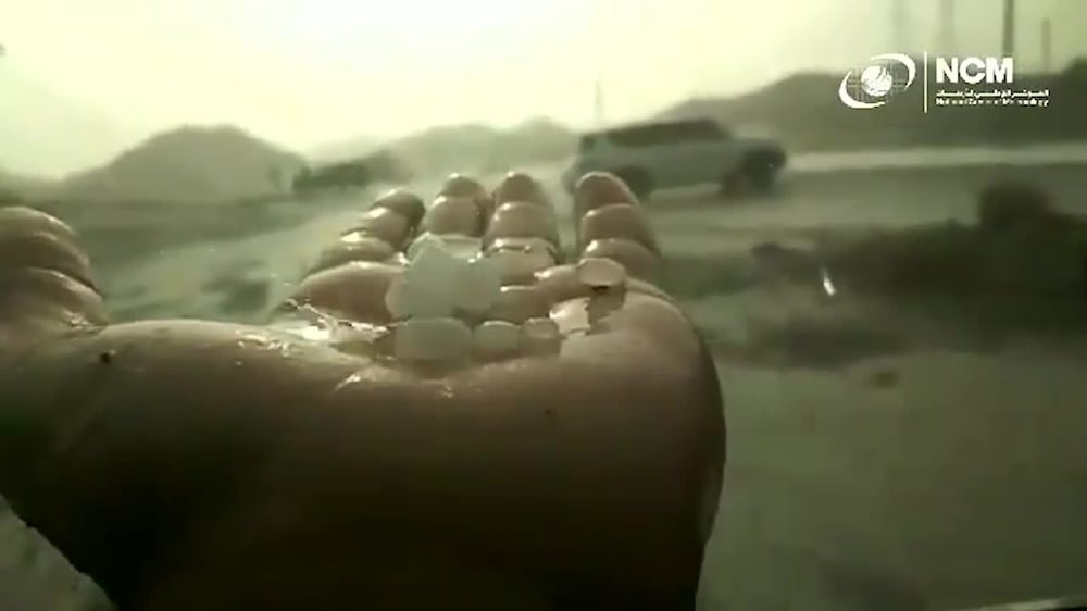 UAE weather: hail falls in Fujairah
