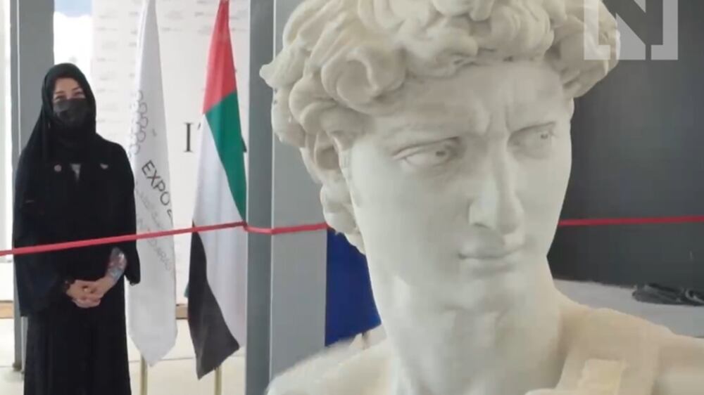 Michelangelo's David replica unveiled at Expo 2020 Dubai