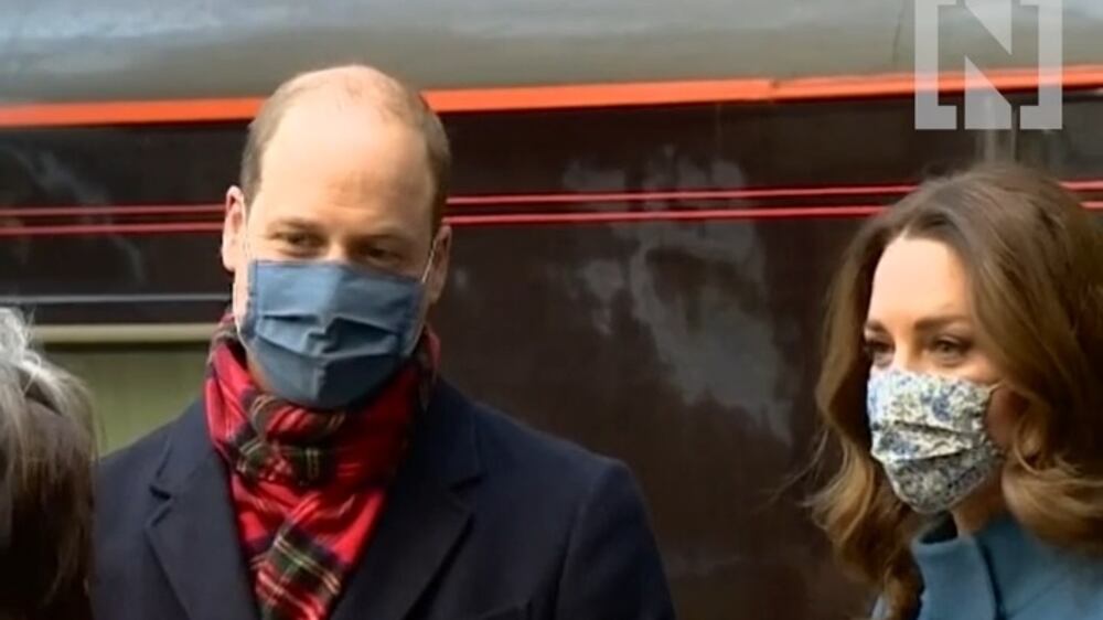 UK's Duke and Duchess of Cambridge embark on royal train tour