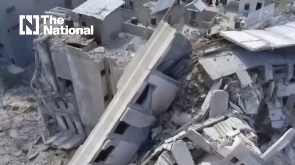 Drone captures scale of Gaza destruction after Israeli air strikes
