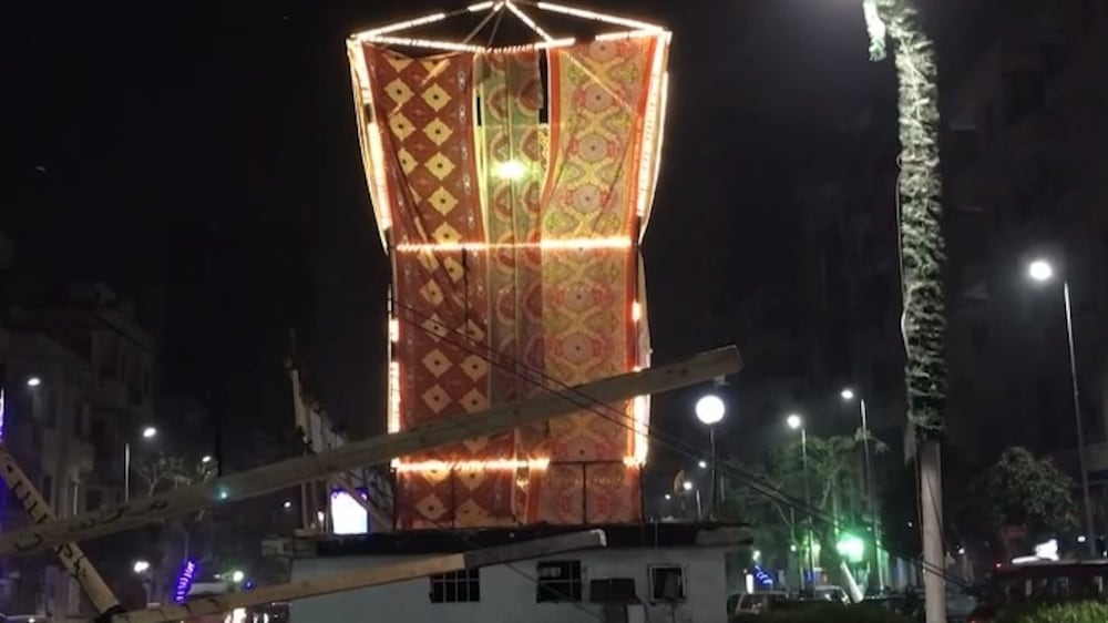 Cairo's streets decorated for Ramadan