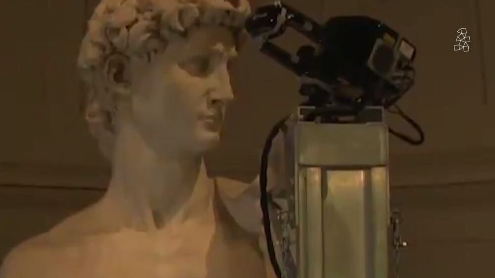 Replica of Michelangelo's David for the Italian pavilion at Expo Dubai