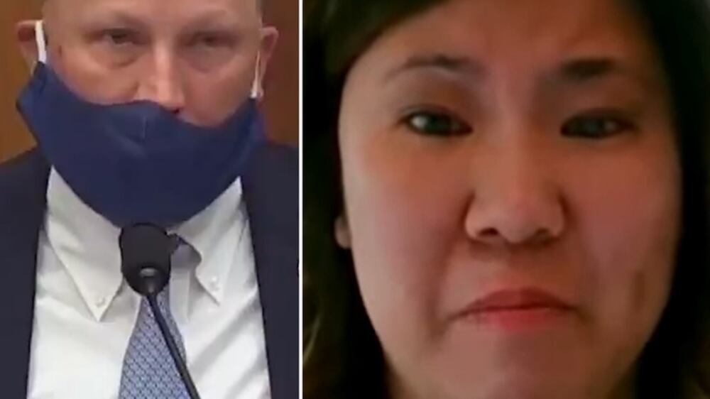Congresswoman breaks down during hearing on violence against Asian-Americans after Republican colleague references lynchings