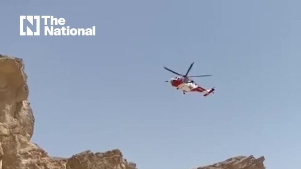 Helicopter rescues Emirati hiker who fell from Jebel Hafeet