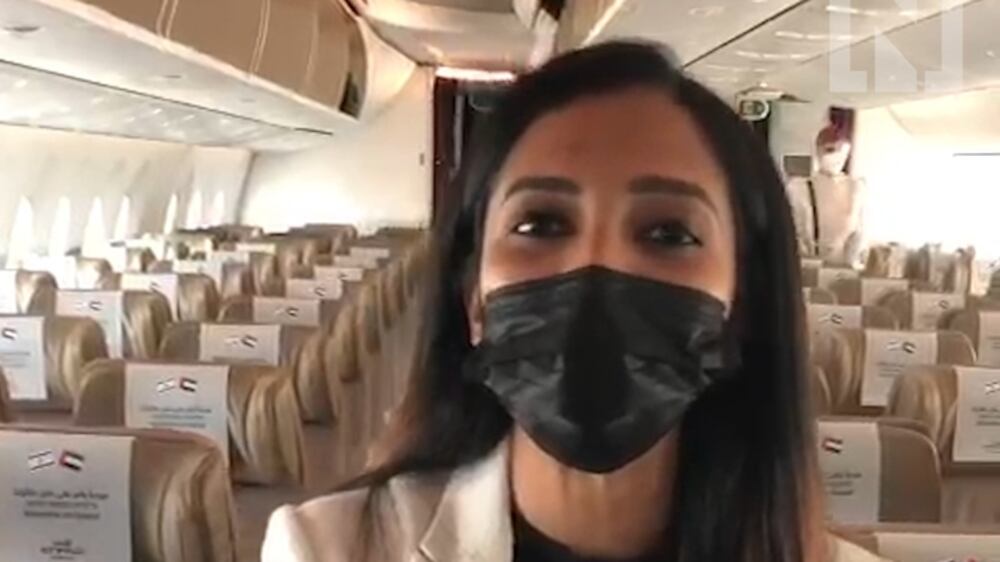 Nilanjana Gupta from 'The National' reports from onboard Etihad's inaugural flight to Tel Aviv