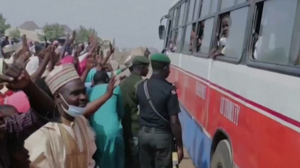 Jubilant parents are reunited with kidnapped children in Nigeria