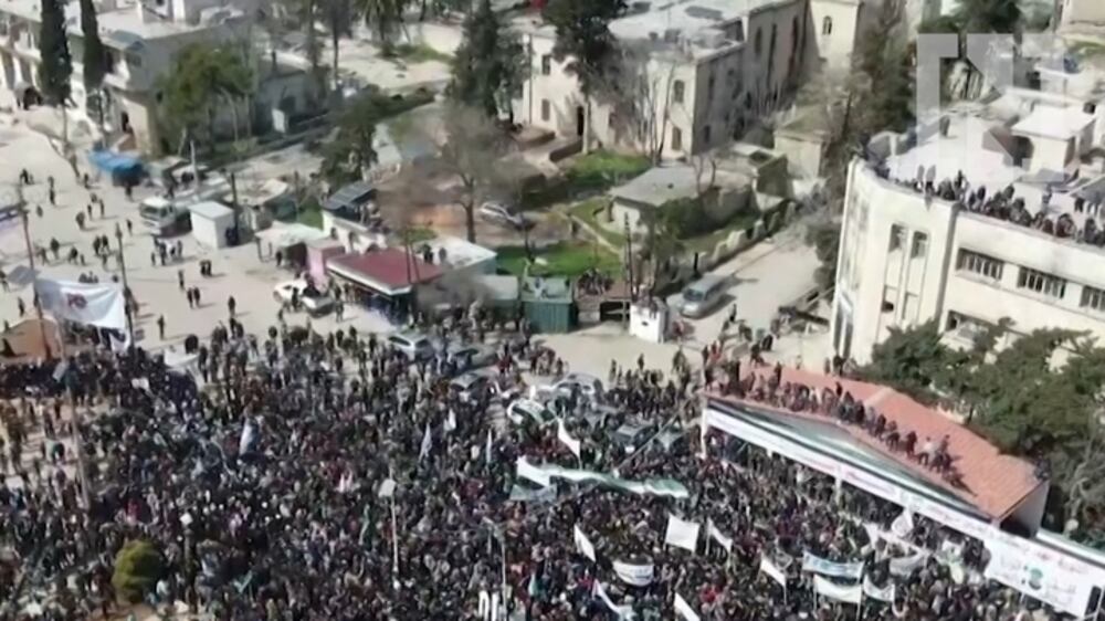 Protests in Idlib as Syria marks 10 years of civil war