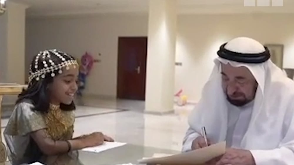 Sharjah ruler meets 10-year-old fan for sweet conversation