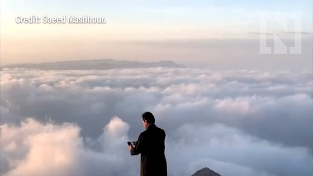 Saudi man captures breathtaking view on cloud nine