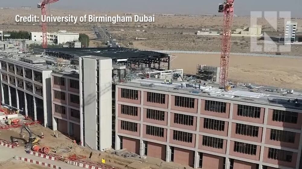 Work progressing on University of Birmingham Dubai's new campus