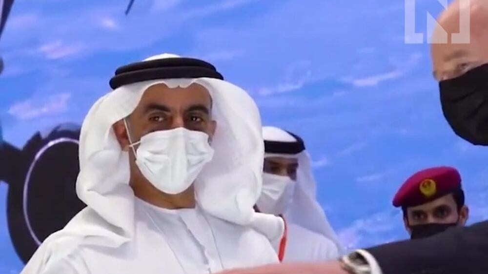 The UAE's Sheikh Saif bin Zayed visits IDEX 2021
