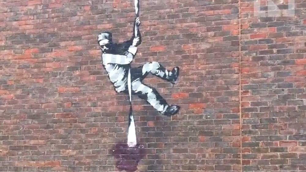 Banksy artwork vandalised by supporters of rival artist