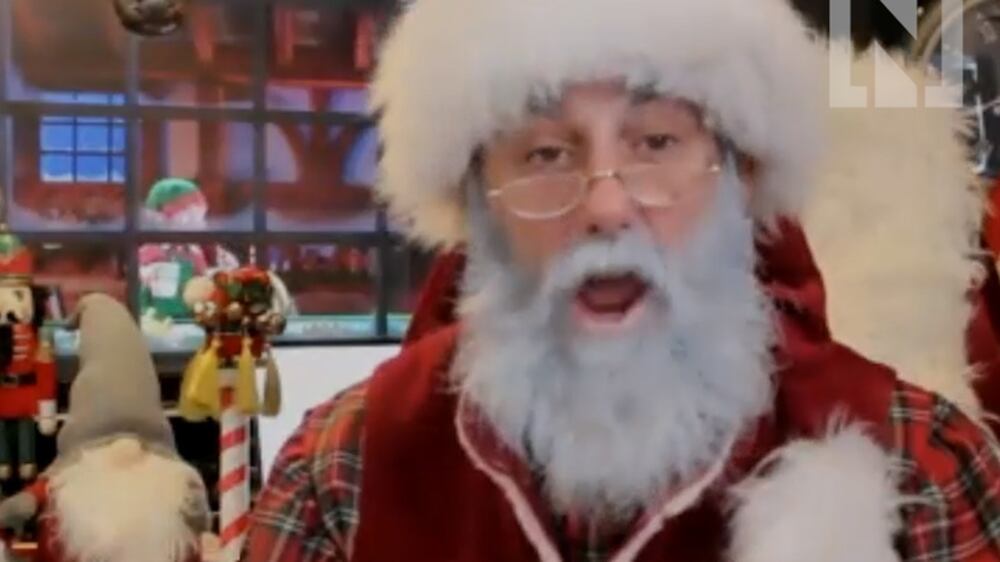 Santa's virtual presence suggests presents 
