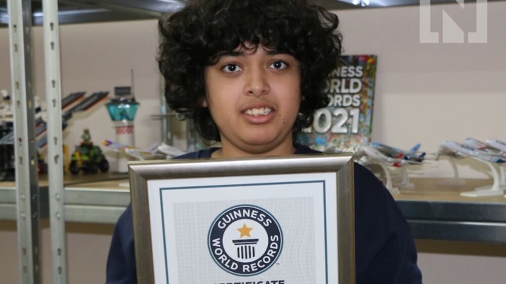 Abu Dhabi boy sets Guinness world record for identifying most aircraft tails in a minute