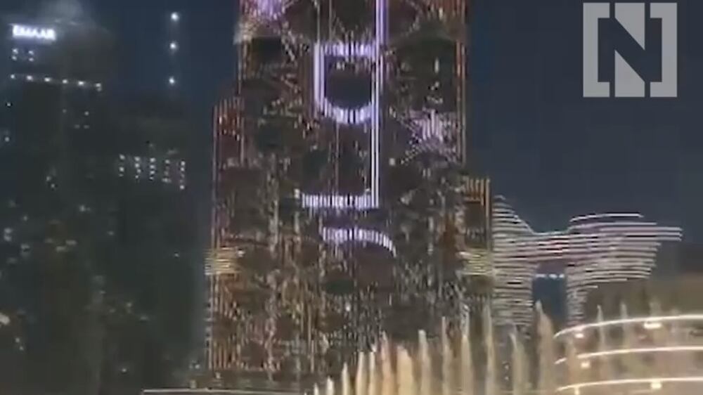 Burj Khalifa lights up with LED show to mark Eid Al Fitr