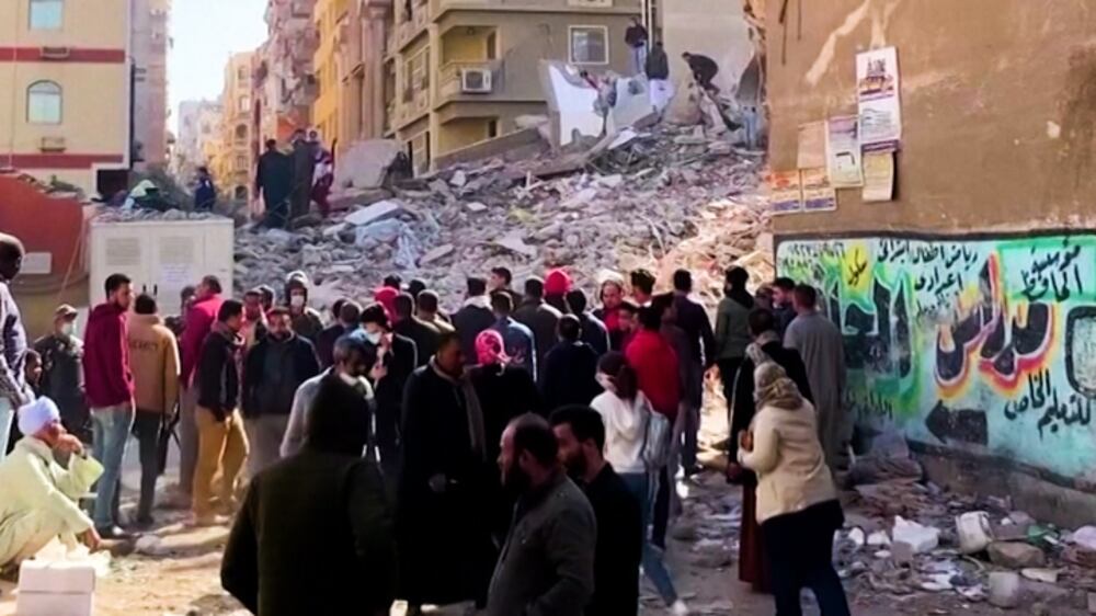 At least five dead after apartment building collapses in Cairo