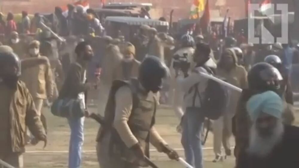 Farmer protests escalate on India's Republic Day