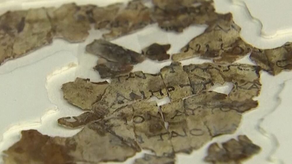 Biblical scroll dating back 2,000 years discovered in Israel