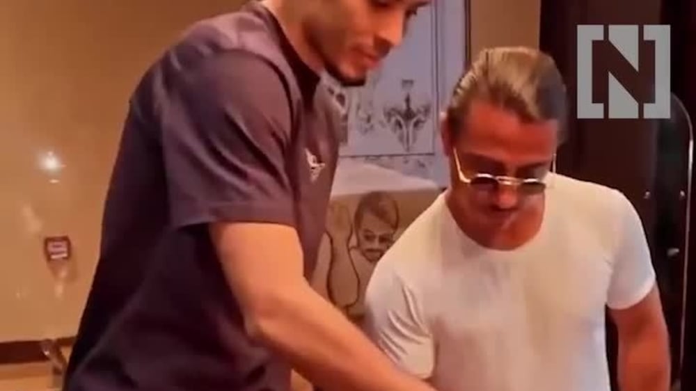 Salt Bae with Virgil van Dijk in Dubai